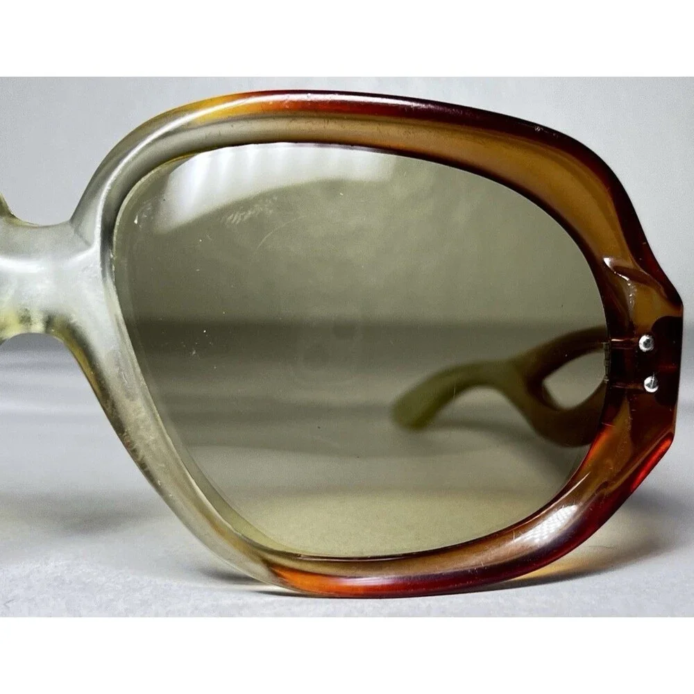 Vintage Ted Lapidus Paris Sunglasses Oversized 1970s Fames Made in France Iconic